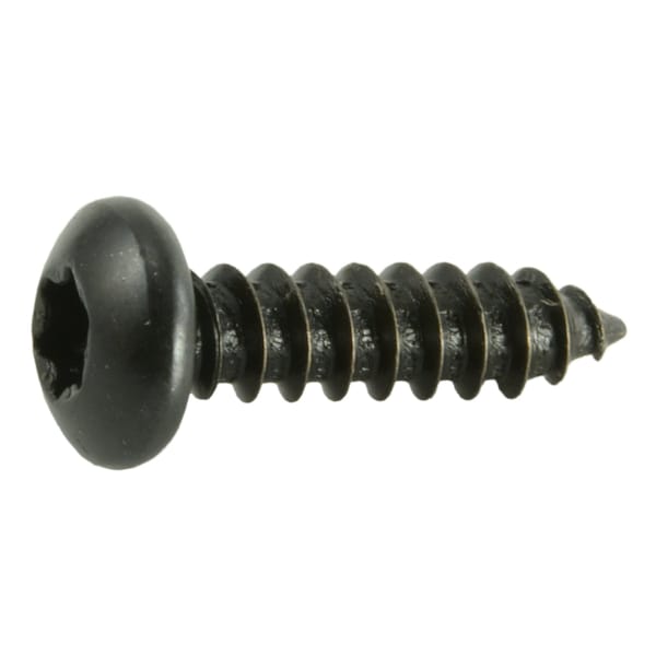 Midwest Fastener Sheet Metal Screw, #8 x 5/8 in, Black Steel Pan Head Torx Drive, 25 PK 36886 - main